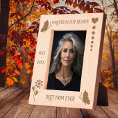 バタフライメモリアル永遠に私たちのハート写真 レーザー彫刻フレーム