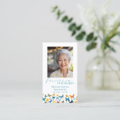 バタフライメモリアル祈りの言葉カード 名刺 (スタンド正面)