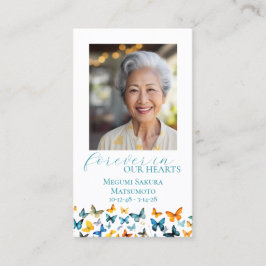 バタフライメモリアル祈りの言葉カード 名刺