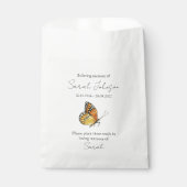 バタフライメモリアル葬儀シード フェイバーバッグ (正面)