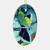 バタフライモザイクギフト セラミックオーナメント (右)