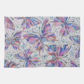 バタフライモザイクパターン – パステル キッチンタオル (横)