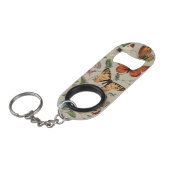 バタフライモス自然収集スケッチ キーホルダー栓抜き (正面アングル)