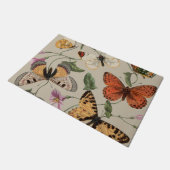 バタフライモス自然収集スケッチ ドアマット (アングル)