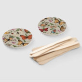 バタフライモス自然収集スケッチ ハンドファン (組立なし)