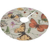 バタフライモス自然収集スケッチ ブラッシュドポリエステルツリースカート (アングル)