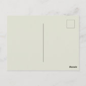 バタフライモス自然収集スケッチ ポストカード (裏面)