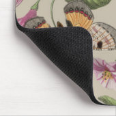 バタフライモス自然収集スケッチ マウスパッド (コーナー)