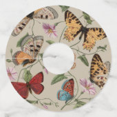 バタフライモス自然収集スケッチ ワイングラスタグ (裏面)