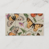 バタフライモス自然収集スケッチ 名刺 (裏面)