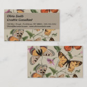 バタフライモス自然収集スケッチ 名刺 (正面/裏面)