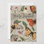 バタフライモス自然収集スケッチ 招待状 (正面)