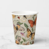 バタフライモス自然収集スケッチ 紙コップ (裏面)