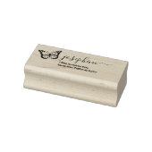 バタフライモダンスクリプト差出人住所 ラバースタンプ (スタンプ)