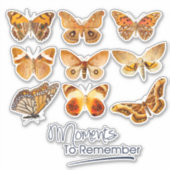 バタフライモーメント記憶ステッカー シール (正面)