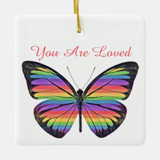 バタフライユアアアアッパエロオーナメント セラミックオーナメント (正面)