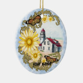 バタフライライトハウス セラミックオーナメント (右)