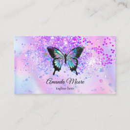 バタフライライフ美しいサロンネイルサロンメイクアップbusi 名刺