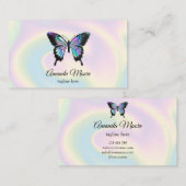 バタフライライフ美しいサロンネイルサロンメイクアップbusi 名刺 (正面/裏面)