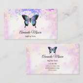 バタフライライフ美しいサロンネイルサロンメイクアップbusi 名刺 (正面/裏面)