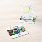 バタフライライフ スクエアペーパーコースター (インサイチュ)