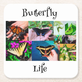 バタフライライフ スクエアペーパーコースター
