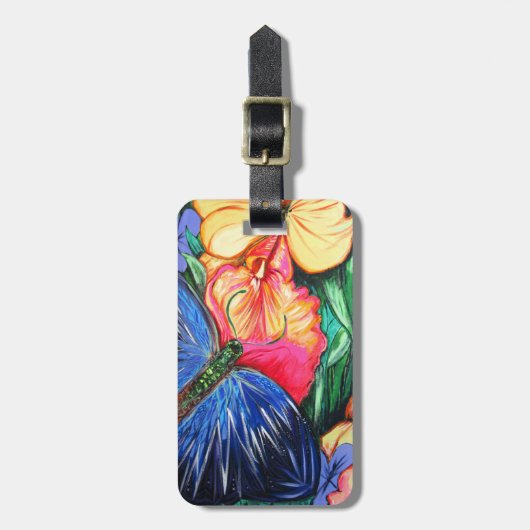 バタフライライフ ラゲッジタグ (正面縦)