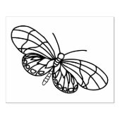 バタフライラインアートユーカラー ラバースタンプ (インプリント)