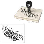 バタフライラインアートユーカラー ラバースタンプ (押印)