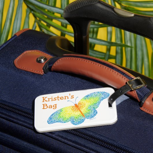 バタフライラゲッジタグ ラゲッジタグ (正面インサイチュ3)