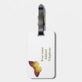 バタフライラゲッジタグ ラゲッジタグ (裏面縦)