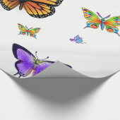 バタフライラッピングギフト紙 ラッピングペーパー (角)