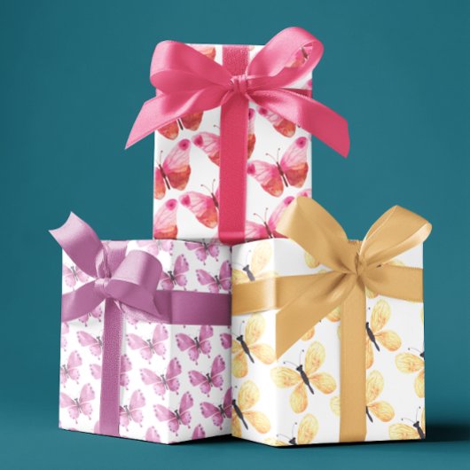 バタフライラッピング紙シート ラッピングペーパーシート