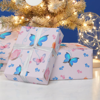 バタフライラッピング紙 ラッピングペーパー