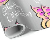 バタフライラッピング紙 ラッピングペーパー (ロールコーナー)