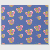 バタフライラッピング紙 ラッピングペーパー (フラット)