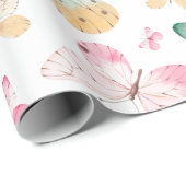 バタフライラッピング紙 ラッピングペーパー (ロールコーナー)