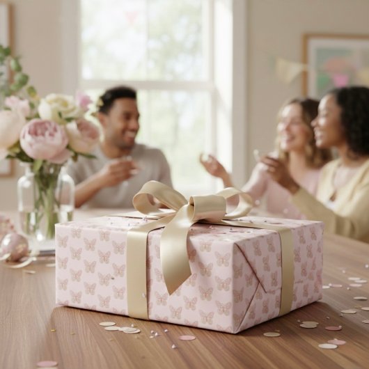 バタフライラッピング紙 ラッピングペーパー