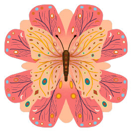 バタフライラッピング紙 ラッピングペーパー