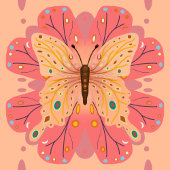 バタフライラッピング紙 ラッピングペーパー