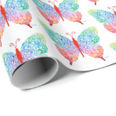 バタフライラッピング紙 ラッピングペーパー (ロールコーナー)