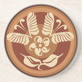 バタフライラテアートコースター コースター