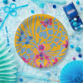 バタフライラブル特別な機会デザインアート ペーパープレート (パーティー)