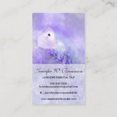 バタフライラベンダーフローラエッセンシャル油 名刺 (裏面)