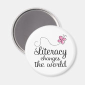 バタフライリテラシーが世界の贈り物を変える マグネット (正面/裏面)