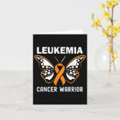 バタフライリボン白血病がん認識度 カード (黄色い花)