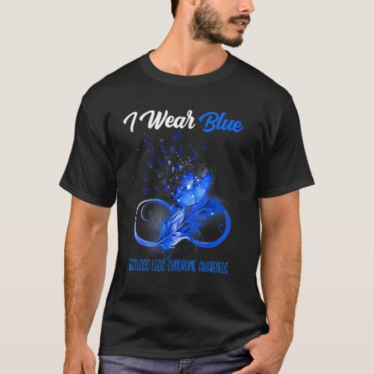 バタフライリボン羽毛不安定脚症候群Aw Tシャツ (正面)