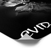 バタフライリボンCVID認識度Sweatshirt182 ポスター (角)