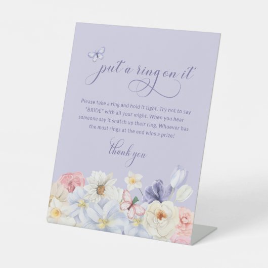 バタフライリングや輪標識 台座サイン (正面)