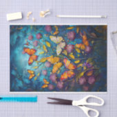 バタフライリーフ、旋回する水翼 薄葉紙 (クラフト)